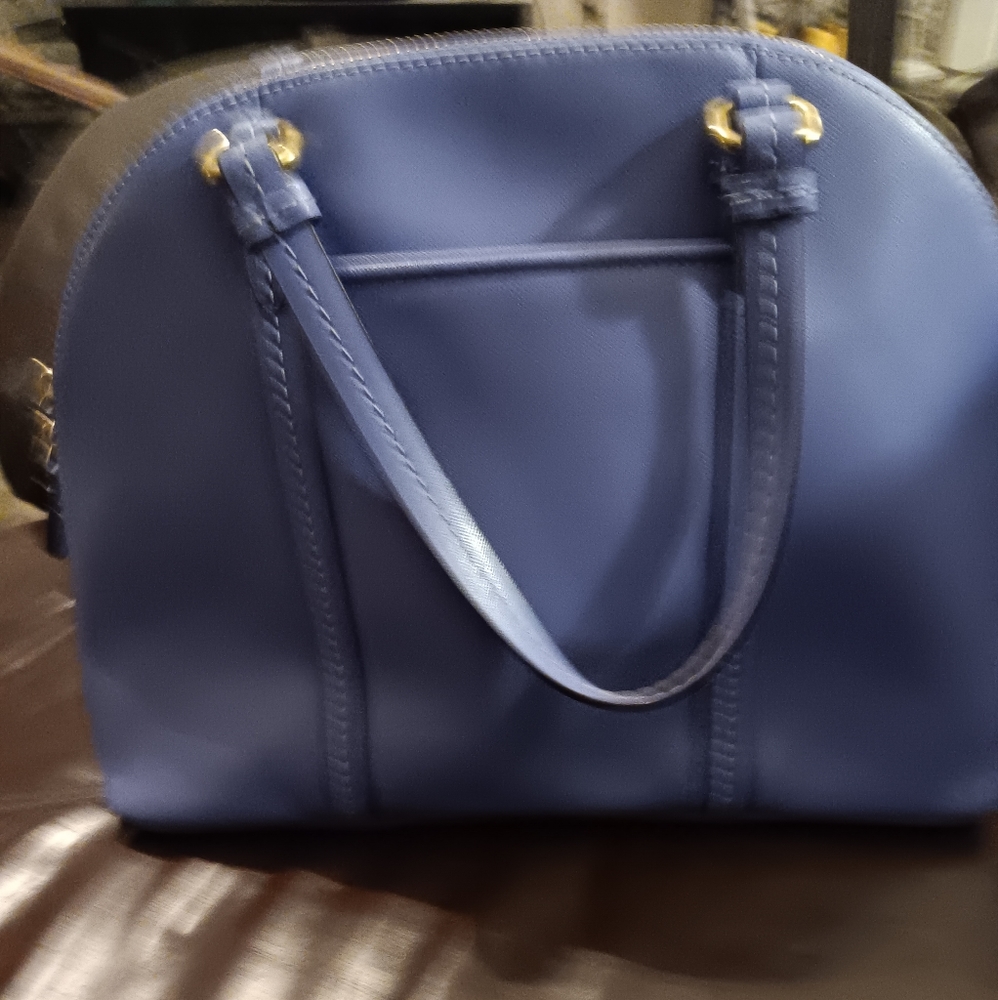 Blue Authentic Coach Purse - Picture 2 of 3